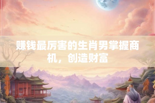 赚钱最厉害的生肖男掌握商机，创造财富