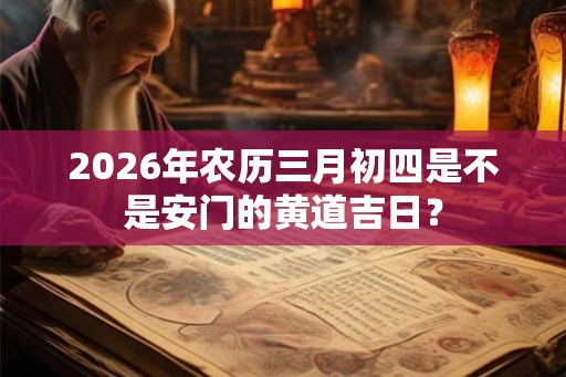 2026年农历三月初四是不是安门的黄道吉日? 2026年农历三月初四是不是安门的黄道吉日?