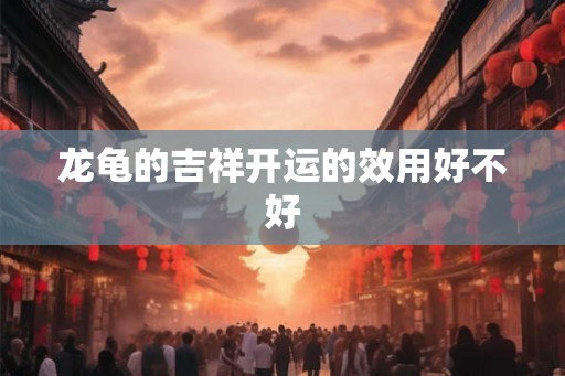 龙龟的吉祥开运的效用好不好