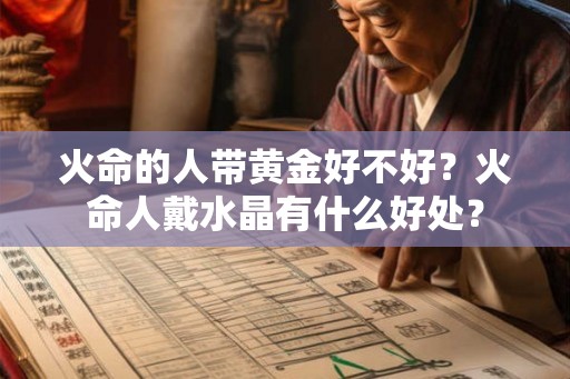 火命的人带黄金好不好？火命人戴水晶有什么好处？