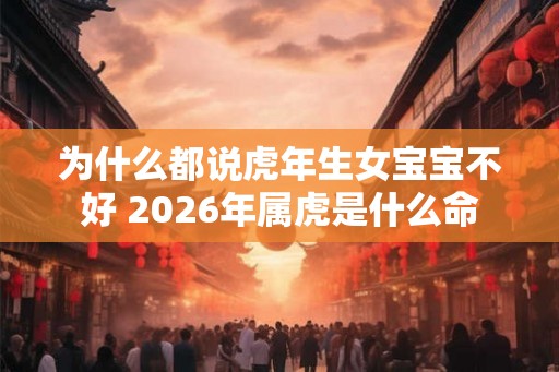 为什么都说虎年生女宝宝不好 2026年属虎是什么命