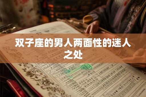 双子座的男人两面性的迷人之处