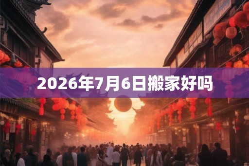 2026年7月6日搬家好吗 2026年7月6日搬家好吗