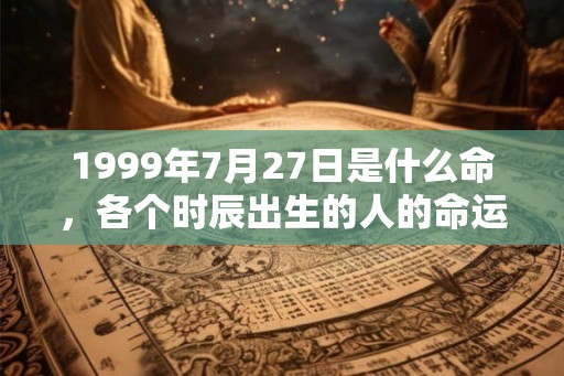 1999年7月27日是什么命，各个时辰出生的人的命运