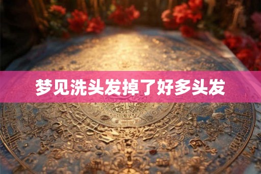 梦见洗头发掉了好多头发