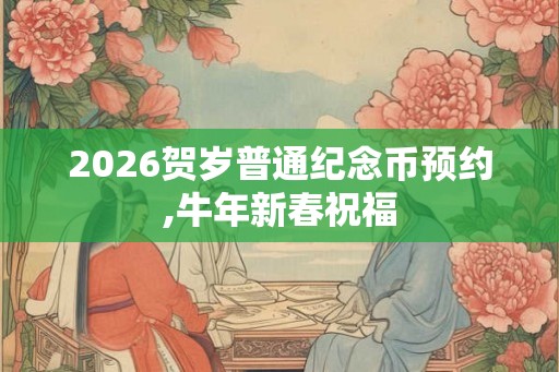 2026贺岁普通纪念币预约,牛年新春祝福