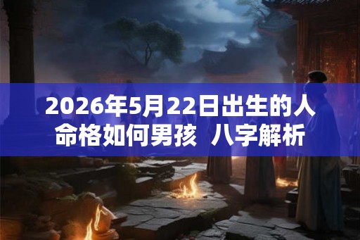2026年5月22日出生的人命格如何男孩  八字解析