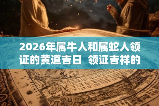 2026年属牛人和属蛇人领证的黄道吉日  领证吉祥的日子