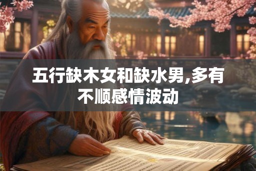 五行缺木女和缺水男,多有不顺感情波动