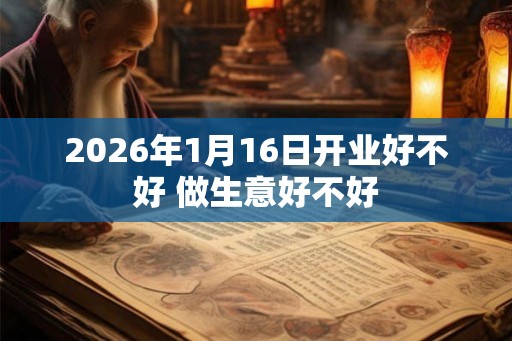 2026年1月16日开业好不好 做生意好不好