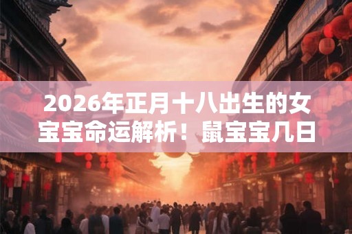 2026年正月十八出生的女宝宝命运解析！鼠宝宝几日出生好？