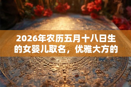 2026年农历五月十八日生的女婴儿取名，优雅大方的女孩名字精选