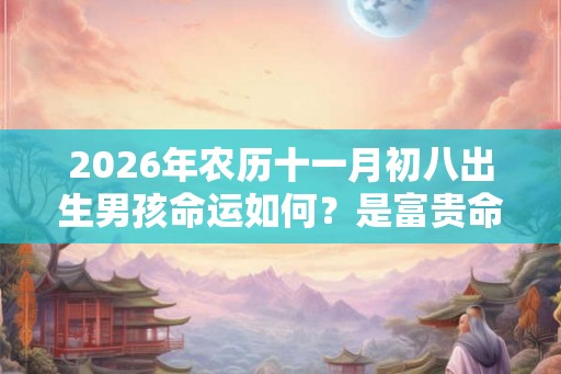 2026年农历十一月初八出生男孩命运如何？是富贵命吗？
