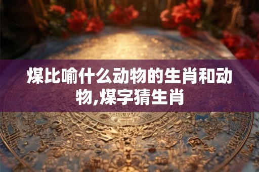 煤比喻什么动物的生肖和动物,煤字猜生肖