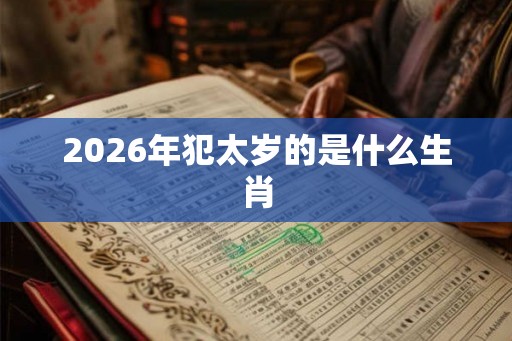 2026年犯太岁的是什么生肖