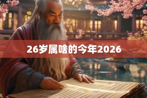 26岁属啥的今年2026 26岁属啥的今年2026