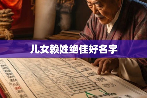 儿女赖姓绝佳好名字