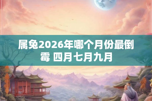 属兔2026年哪个月份最倒霉 四月七月九月