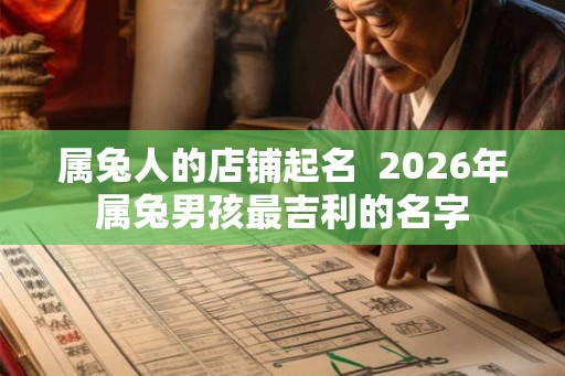 属兔人的店铺起名 2026年属兔男孩最吉利的名字 属兔人的店铺起名 2026年属兔男孩最吉利的名字