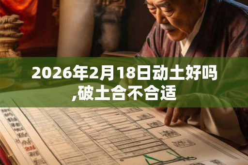 2026年2月18日动土好吗,破土合不合适 2026年2月18日动土好吗,破土合不合适