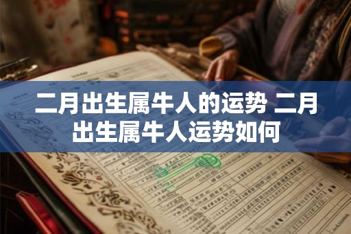 二月出生属牛人的运势 二月出生属牛人运势如何 二月出生属牛人的运势 二月出生属牛人运势如何