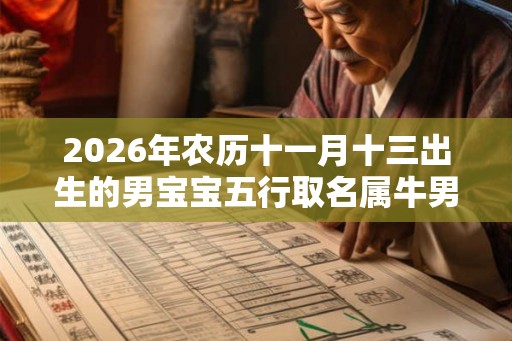 2026年农历十一月十三出生的男宝宝五行取名属牛男孩名字