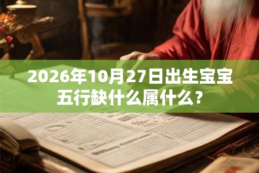 2026年10月27日出生宝宝五行缺什么属什么？