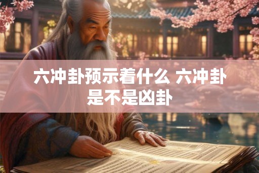 六冲卦预示着什么 六冲卦是不是凶卦 六冲卦预示着什么 六冲卦是不是凶卦