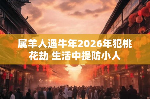 属羊人遇牛年2026年犯桃花劫 生活中提防小人