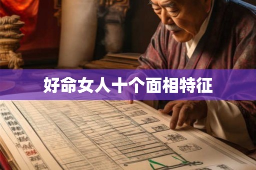 好命女人十个面相特征