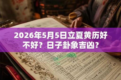 2026年5月5日立夏黄历好不好？日子卦象吉凶？