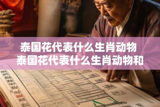 泰国花代表什么生肖动物 泰国花代表什么生肖动物和动物