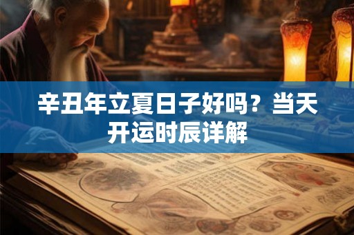 辛丑年立夏日子好吗？当天开运时辰详解