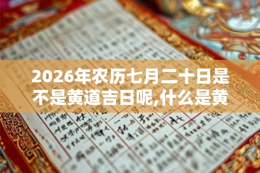 2026年农历七月二十日是不是黄道吉日呢,什么是黄道吉日？