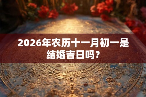 2026年农历十一月初一是结婚吉日吗？