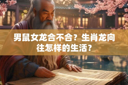 男鼠女龙合不合?生肖龙向往怎样的生活? 男鼠女龙合不合?生肖龙向往怎样的生活?