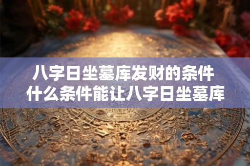 八字日坐墓库发财的条件 什么条件能让八字日坐墓库发财