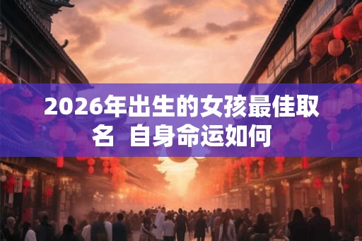 2026年出生的女孩最佳取名  自身命运如何
