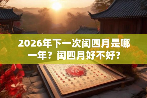 2026年下一次闰四月是哪一年?闰四月好不好? 2026年下一次闰四月是哪一年?闰四月好不好?