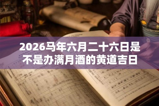 2026马年六月二十六日是不是办满月酒的黄道吉日 2026马年六月二十六日是不是办满月酒的黄道吉日