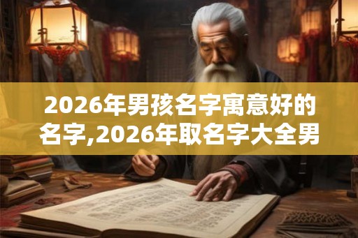 2026年男孩名字寓意好的名字,2026年取名字大全男孩