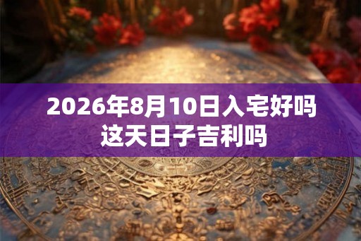 2026年8月10日入宅好吗 这天日子吉利吗