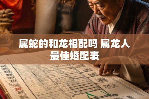 属蛇的和龙相配吗 属龙人最佳婚配表