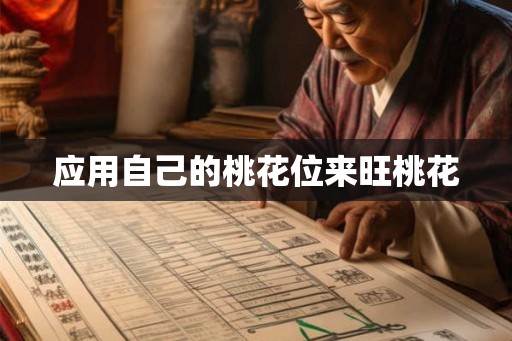 应用自己的桃花位来旺桃花