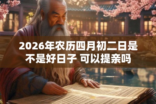 2026年农历四月初二日是不是好日子 可以提亲吗