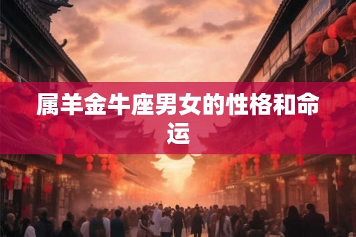 属羊金牛座男女的性格和命运 属羊金牛座男女的性格和命运