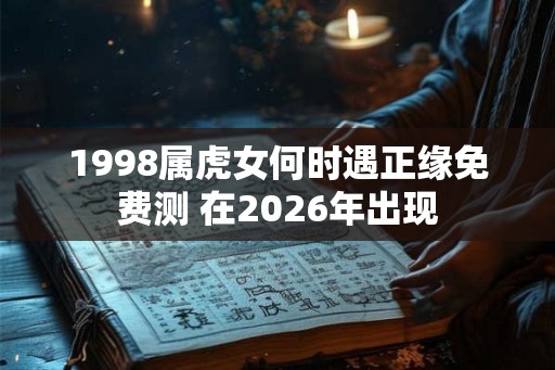 1998属虎女何时遇正缘免费测 在2026年出现