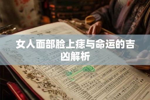 女人面部脸上痣与命运的吉凶解析