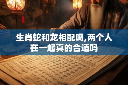 生肖蛇和龙相配吗,两个人在一起真的合适吗