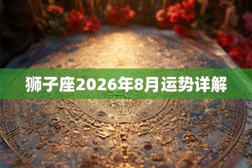 狮子座2026年8月运势详解